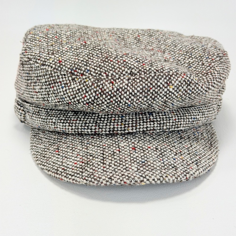 Scala Pronto Newsboy Cap One Size Multi-Color Tweed Poly/Wood - Picture 3 of 9